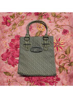 Guess Vintage Y2K Mcbling Tansy Silver Rhinestone Signature Bag